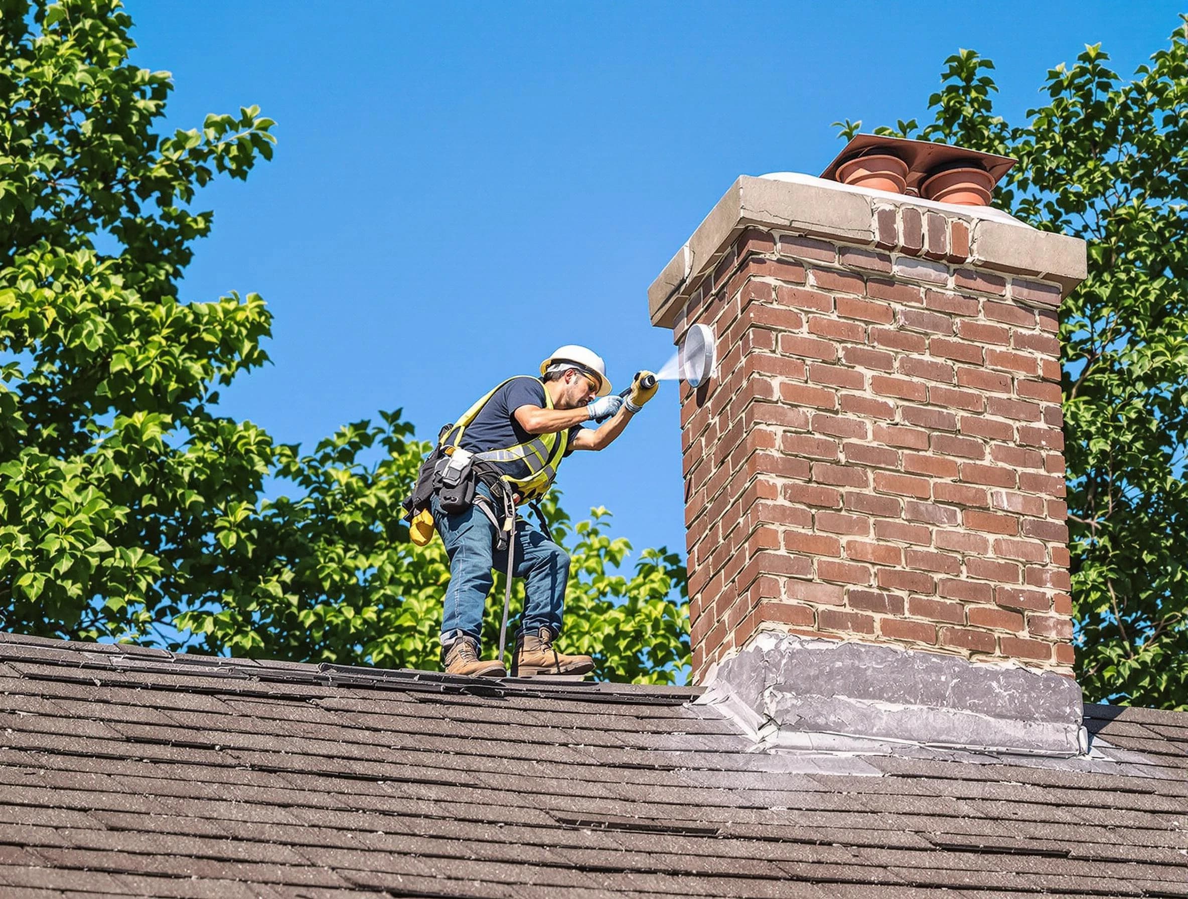 Peters Chimney Sweep performing an inspection with advanced tools in Peters, PA