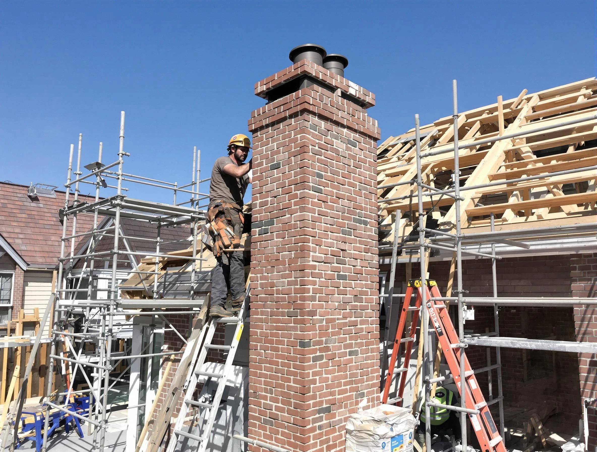 New chimney installation completed by Peters Chimney Sweep in Peters, PA