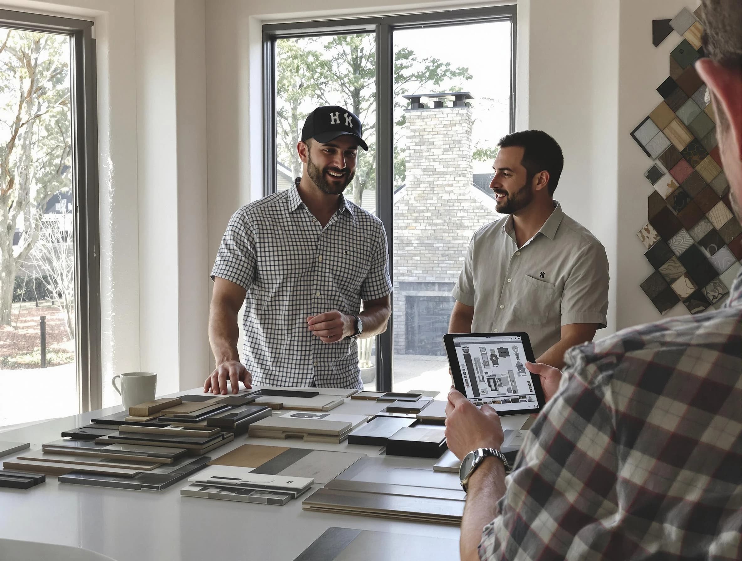 Peters Chimney Sweep remodeling a chimney and fireplace in Peters, PA