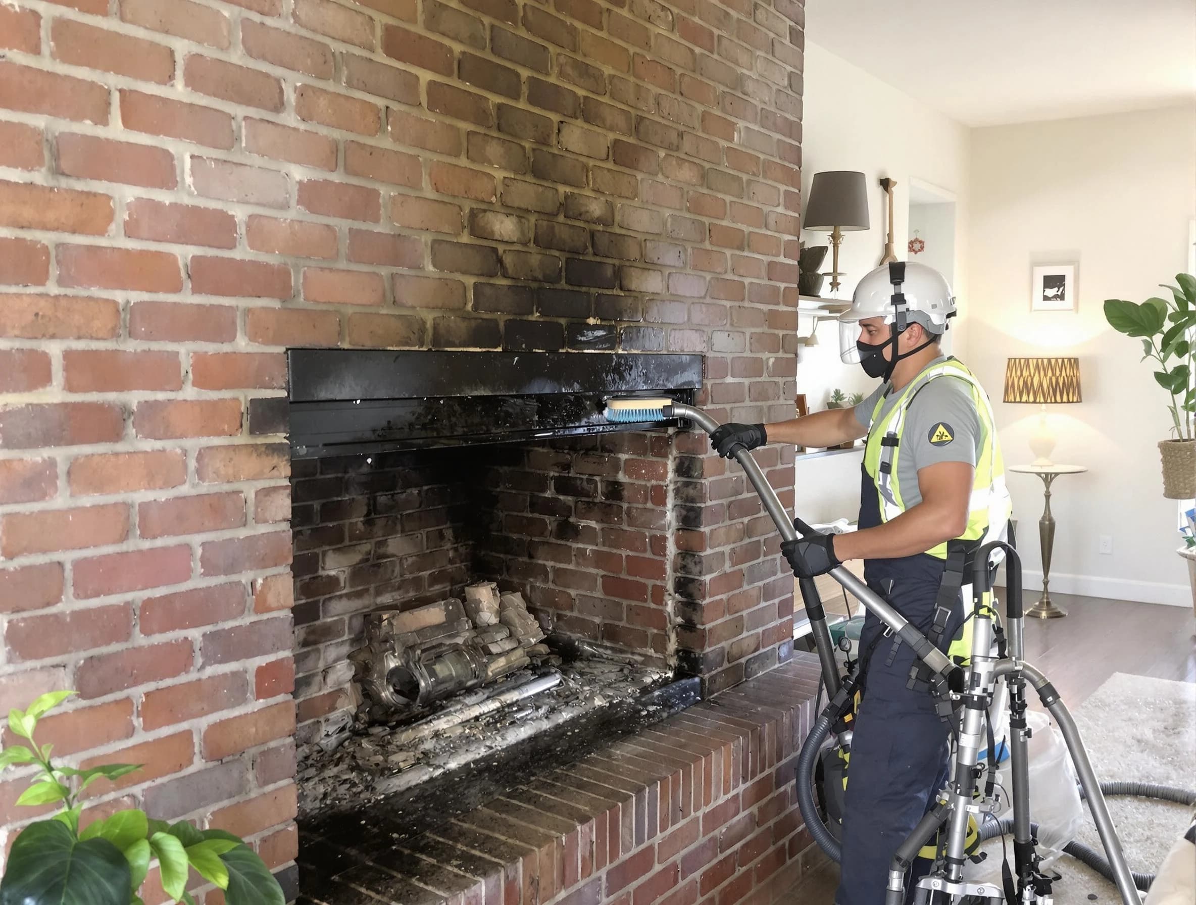 Peters Chimney Sweep providing fireplace cleaning services in Peters, PA