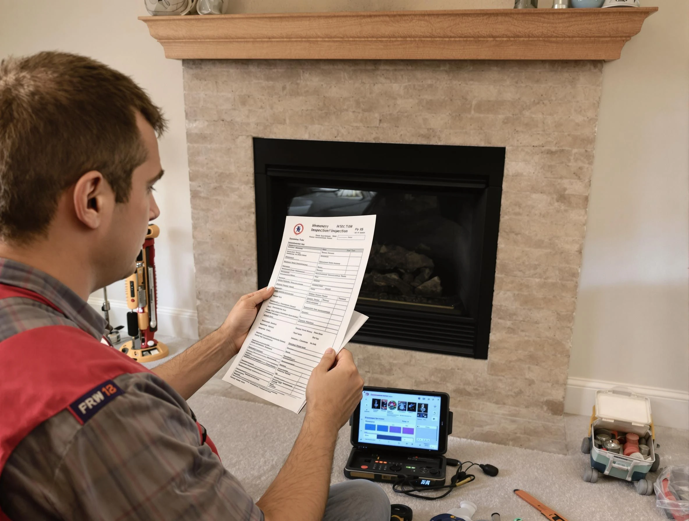 Thorough chimney inspection by Peters Chimney Sweep in Peters, PA