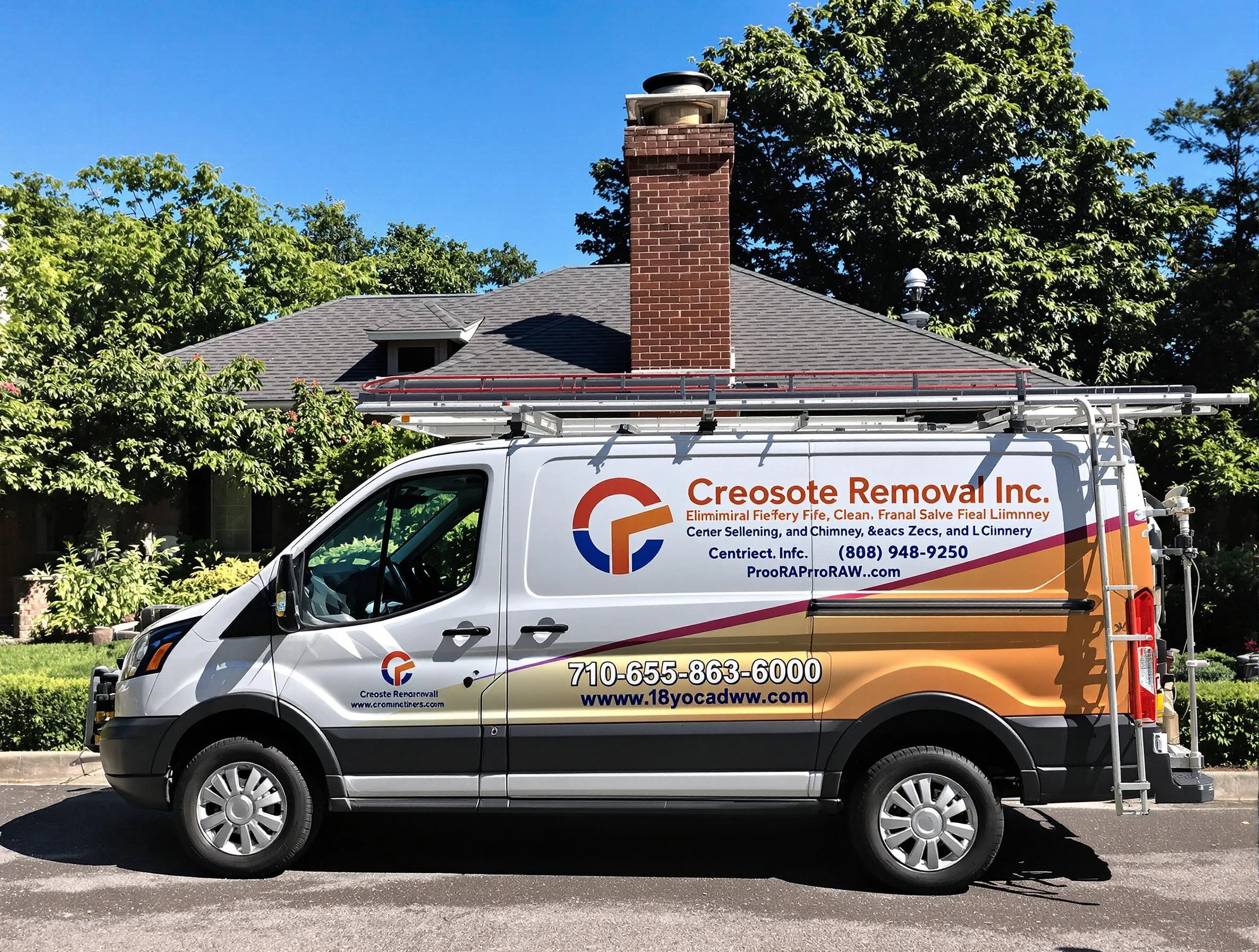 Peters Chimney Sweep technician removing creosote safely in Peters, PA