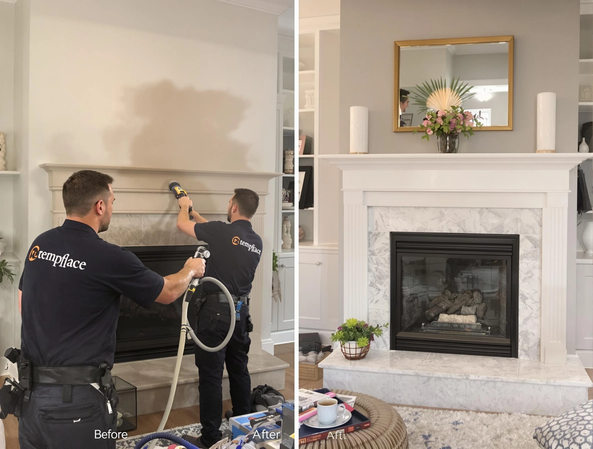 Professional soot removal by Peters Chimney Sweep team in Peters, PA